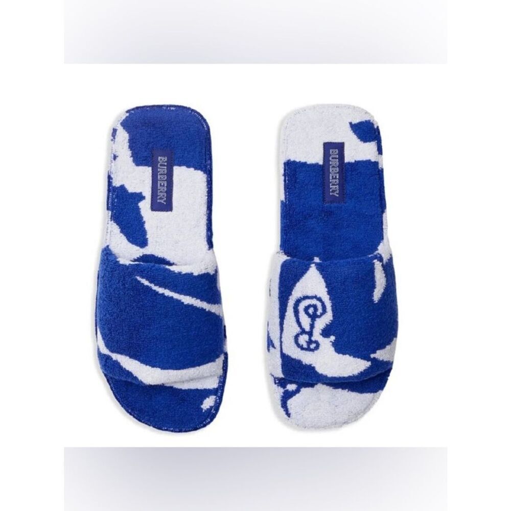 Burberry Snug Soft Cotton Towelling Slippers